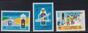 United Arab Emirates # 62-64, Traffic Safety Day, Mint LH, 1/3 Cat.