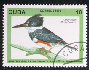 CUBA Sc# 3731  JUAN GUNDLACH BIRDS 10c   1996  used cto