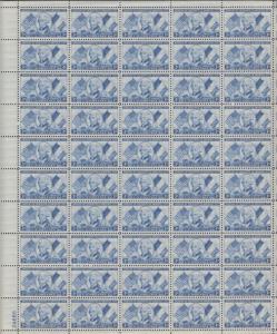 US #1010   Lafayette Arrival   Full sheet of 50  MNH