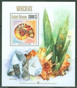 GUINEA BISSAU 2013 MINERALS  SHEET  MINT NH