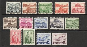 Iceland - Sc# 258 - 272 MNH       -        Lot 0324014