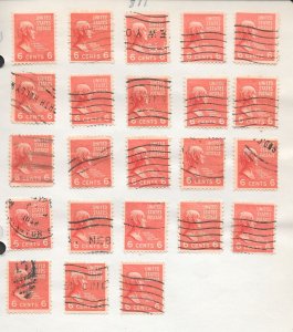 #811 -  Used  6 Cent US. Stamps My Page #354 Collection / Lot