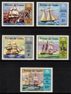 TRISTAN DA CUNHA 1971 Island Families; Scott 157-61, SG 153-57; MNH