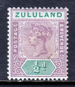 Zululand - Scott #15 - MH - Soiling spots, paper adhesion/rev. - SCV $7.50