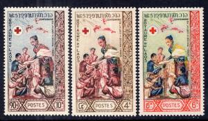 Laos 85-87 Red Cross MNH VF
