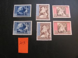 Germany 1942 MNH 2 SETS VF/XF 15 EUROS (203) NEW COLLECTION