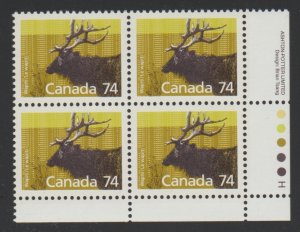 Canada 1177 Wapiti - MNH - Plate block LR