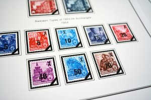 COLOR PRINTED EAST GERMANY DDR/GDR 1949-1990 STAMP ALBUM PAGES (334 ill. pages)