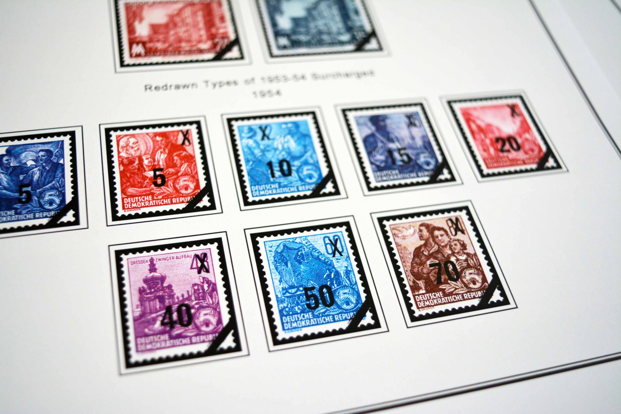 COLOR PRINTED EAST GERMANY DDR/GDR 1949-1990 STAMP ALBUM ...