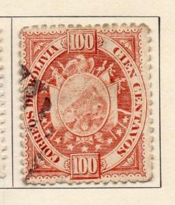 Bolivia 1894 Early Issue Fine Used 100c. 157623