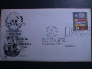 ​UNITED NATIONS-1969 UN INSTITUTE FOR TRAINING & RESEARCH-1ST DAY COVER-USED: