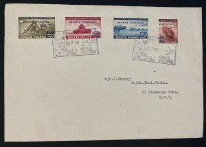 1944 Poland Army In Monte Cassino Italy First Day Cover Overprinted Stamps