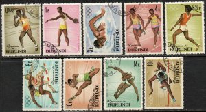 Burundi SC #101-109 Used