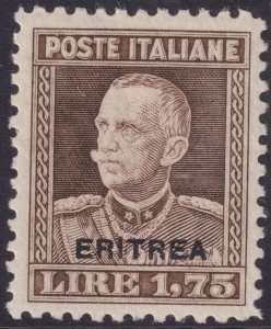 Sc# 107A Italian Eritrea 1927 Emmanuel III 1.75 issue p.11 Unwmk MNH CV $240.00