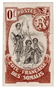 (I.B) France Colonial Postal : French Somalia Coast (undenominated essay)
