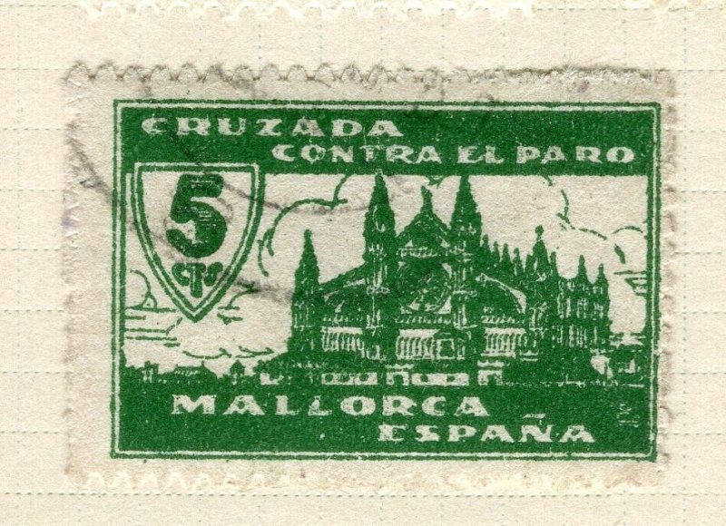 SPAIN; 1930s early Civil War period fine used Local issue, Mallorca
