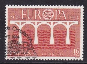 Spain #2369 cancelled 1984  Europa 16p bridge