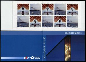 Faroe 344-345a booklet,MNH.Michel 348-349 MH 16. Frederickschurch,1998.