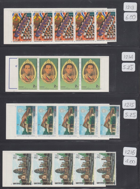 Thailand  MNH  booklet collection   cat $585.00 sell at 16%