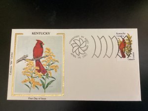 US Scott #1969 Kentucky FDC unaddressed Colorano Silk Cardinal Flowering Dogwood