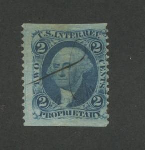 1862 United States Internal Revenue Proprietary Stamp #R13b Used Average