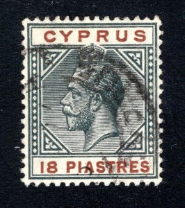 Cyprus, SC# 70,   VF, Used, King George V,  CV $50.00  .......1580077