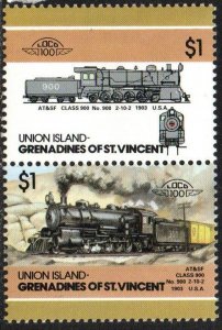 St. Vincent Grenadines - Union Island Sc #46 Mint Hinged pair