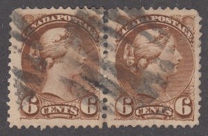 Canada #39 Used Small Queen, Pair
