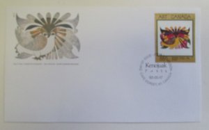 1993 Canada Post Official Day of Issue Cover Owl By KENOJUAK ASHEVAK Bio on back