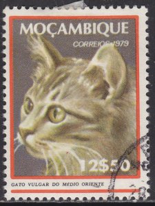Mozambique 622 Long-Haired Mid·East Tabby Cat 1979