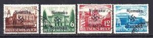 GERMANY 498-501 NJEMAKA OVERPRINT CDS F/VF TO VF