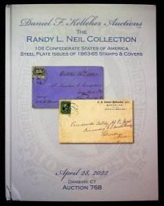 The Randy L Neil Collection 10c Confederate States Steel Plate Issues-Kelleher