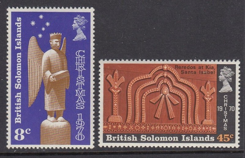 Solomon Islands 212-3 Christmas mint