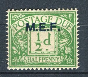 COMMONWEALTH FOREIGN POs; 1942 early GVI ' MEF ' Optd Postage Due Mint 1/2d.