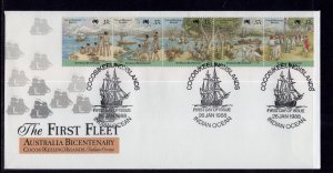 Cocos Keeling Islands 172 First Fleet U/A FDC