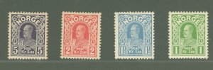 Norway #70-73 Mint (NH) Single (Complete Set) (King)