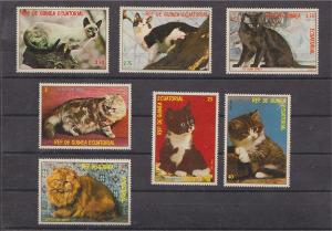 EQ GUINEA, SUPERB SET CATS, MNH