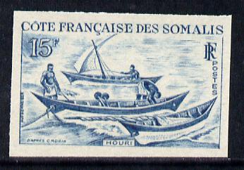 French Somali Coast 1964 Local Dhows 15f (Houri) Imperf c...