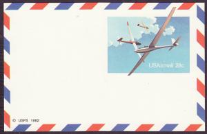 UXC20 Soaring - Gliders mint postal card