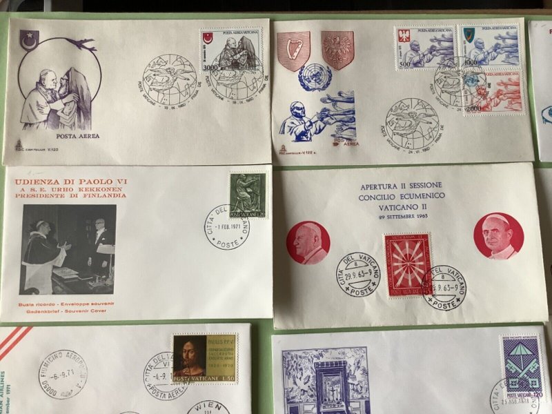 Vatican postal covers 12 item  Ref A2011