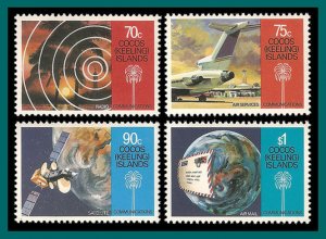 Cocos 1987 Communications, MNH 162-165,SG165-SG168