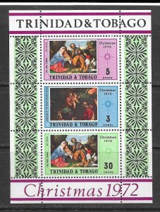 Trinidad & Tobago 230a MNH Christmas S/S X 8 vf.   2022 CV $ 14.00