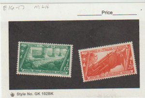 Italy Scott #E16-E17 MLH CV. $10.