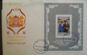 Commonwealth 1981 Royal Wedding FDC Covers Kenya Grenada Turks & Caicos St Lucia