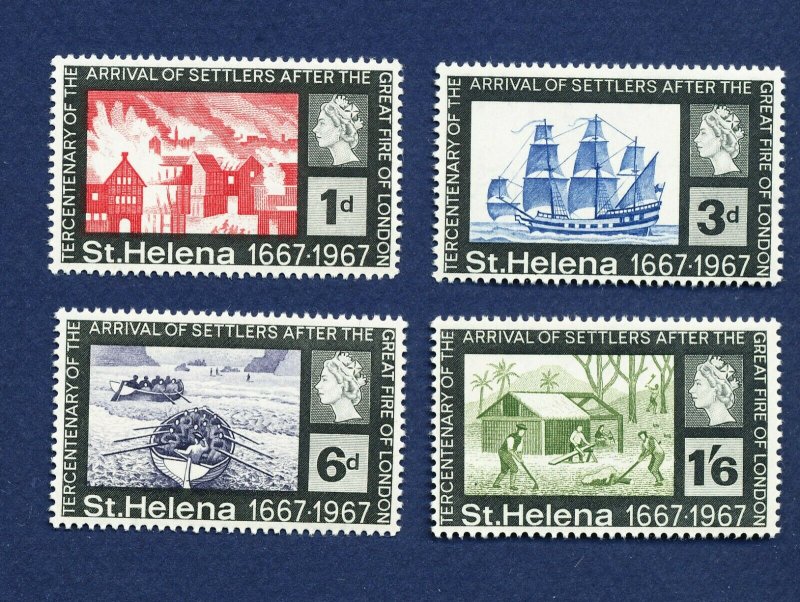 SAINT HELENA - 197-200 - VFMNH - Settlers from London - 1967