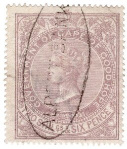 (I.B) Cape of Good Hope Revenue : Stamp Duty 2/6d (1865) inverted watermark