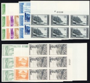 756-65, Unused (NGAI) Set of Plate Blocks - ALL VF Cat $274.00 -^Stuart Katz