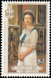 Niue #510-512, Complete Set(3), 1986, Royalty, Never Hinged