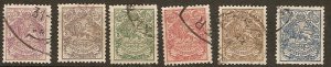 Persia (Iran) 351-6 Used 1902 Complete SCV $15.00