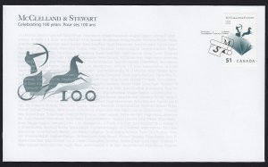 McCLELLAND & STEWART CENTENARY = Horse & Chariot= Official FDC Canada 2006 #2151